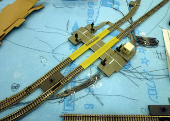 配置された踏切