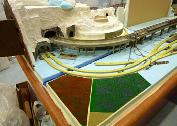 畑・花畑の制作部分